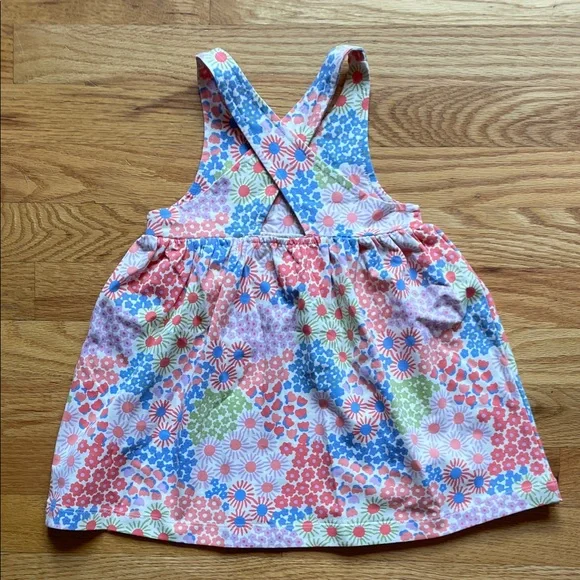 Hanna Andersson - Baby Print Crossback Dress & Bloomer Set in Sea Daisy - Picture 7 of 12